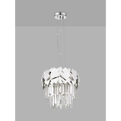 John Lewis Impex Celine Crystal Glass Ceiling Light, Medium