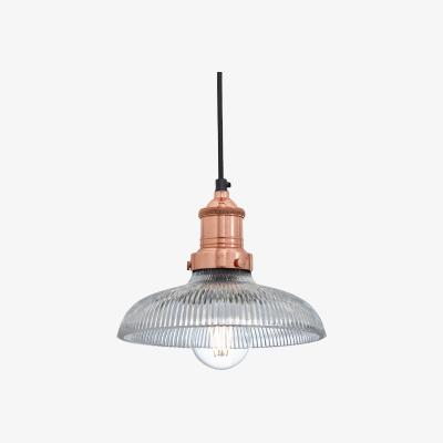 John Lewis Industville Brooklyn Glass Dome Pendant Ceiling Light, 20cm