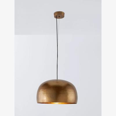 John Lewis John Lewis Hammered Dome Pendant Ceiling Light, Gold