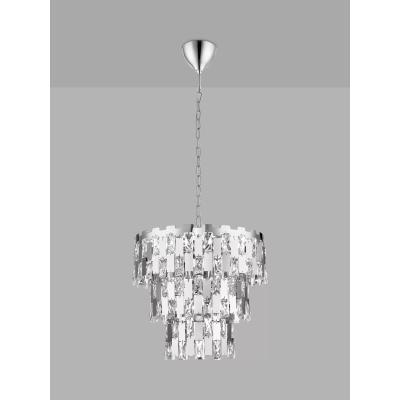 John Lewis Impex Alma Crystal Ceiling Light, Chrome