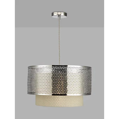 John Lewis John Lewis & Partners Meena Ceiling Light, Polished Chrome