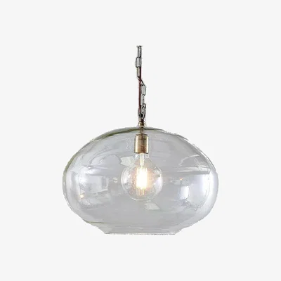 John Lewis Nkuku Otoro Round Glass Pendant Light, Large