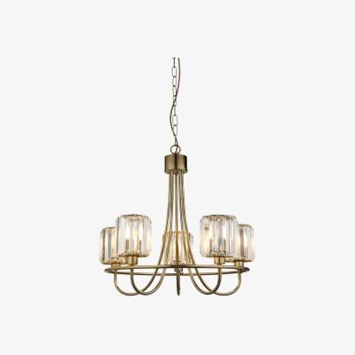 John Lewis Bay Lighting Lyon 5 Arm Ceiling Light, Brass