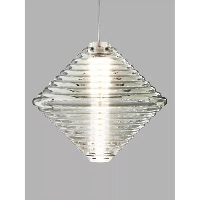 John Lewis Tom Dixon Press LED Cone Pendant Ceiling Light, Clear