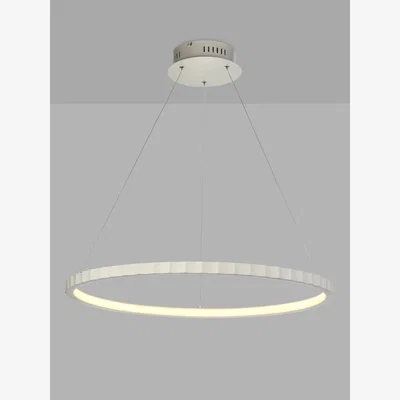 John Lewis John Lewis Faceted LED Hoop Pendant Ceiling Light, White