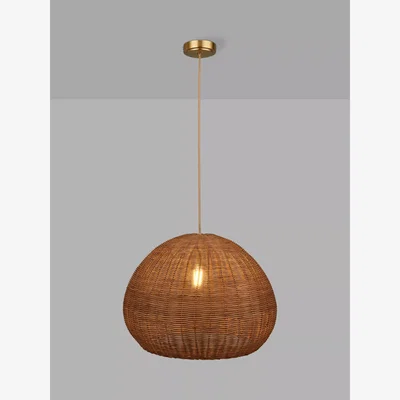John Lewis John Lewis Tisse Rattan Ball Pendant Ceiling Light, Natural