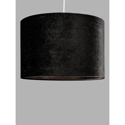 John Lewis John Lewis & Partners Jenny Velvet Cylinder Lampshade