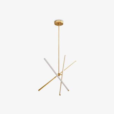 John Lewis west elm Light Rods LED Ceiling Light, Antique Brass