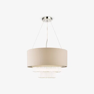 John Lewis Laura Ashley Genvieve Ceiling Light, Clear