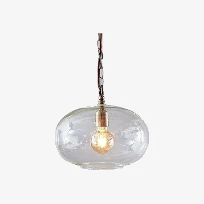John Lewis Nkuku Otoro Glass Round Pendant Light, Small
