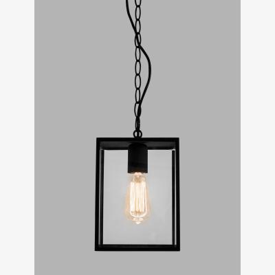 John Lewis Astro Homefield Outdoor Pendant Ceiling Light, Black