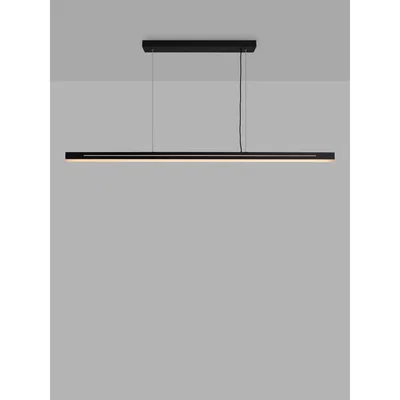 John Lewis Norldux Skylar LED Bar Ceiling Light, Black