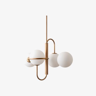 John Lewis Lights & Lamps Decora 4 Light Pendant Ceiling Light, Aged Brass