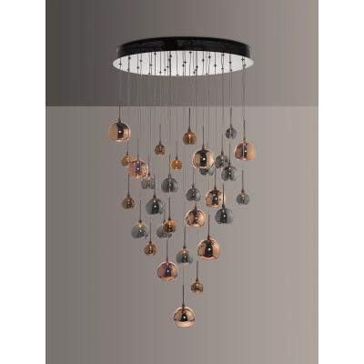 John Lewis Där Aurellia LED 30 Pendant Cluster Ceiling Light, Copper/Bronze