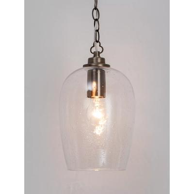John Lewis John Lewis & Partners Clover Glass Ceiling Light, Clear/Antique Brass