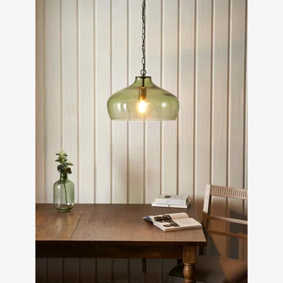 John Lewis John Lewis Cartmel Textured Glass Pendant Ceiling Light