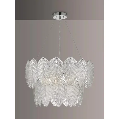 John Lewis Där Phillipa Glass Ceiling Light, Clear