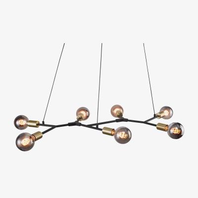 John Lewis Nordlux Josefine 7 Bulb Pendant Ceiling Light, Black