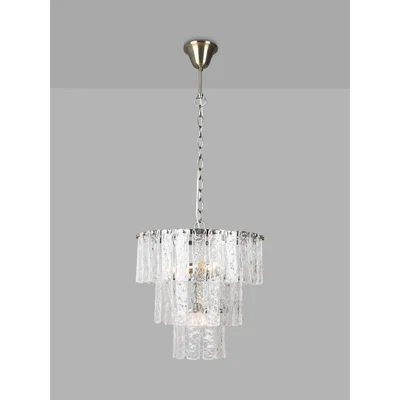 John Lewis John Lewis & Partners Vintage Glass Chandelier Ceiling Light, Clear