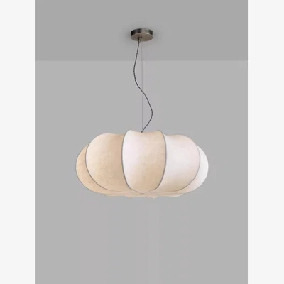 John Lewis John Lewis Silk Fibre Oversize Pendant Ceiling Light, White