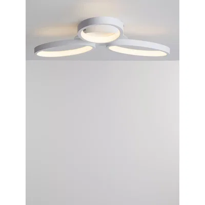 John Lewis John Lewis & Partners Ovals LED Semi Flush Ceiling Light, White