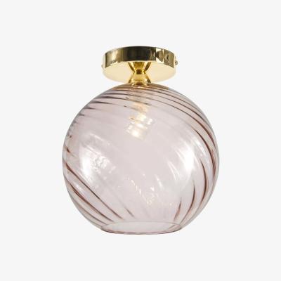 John Lewis MADE Ilaria Optical Glass Shade Flush Ceiling Light