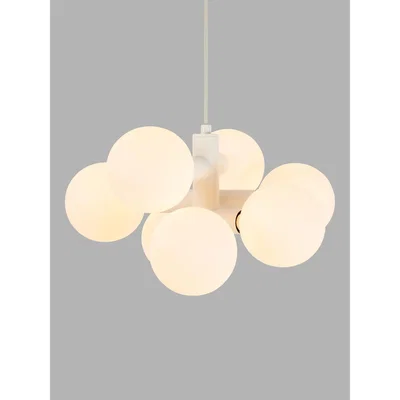 John Lewis Tala Echo LED Chandelier Ceiling Light, Matt White