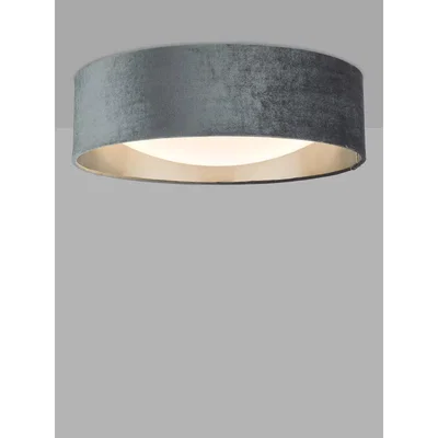 John Lewis Där Nysa Velvet Flush Ceiling Light, Medium