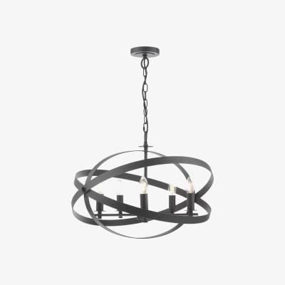 John Lewis Där Nitya 5 Arm Pendant Ceiling Light, Black