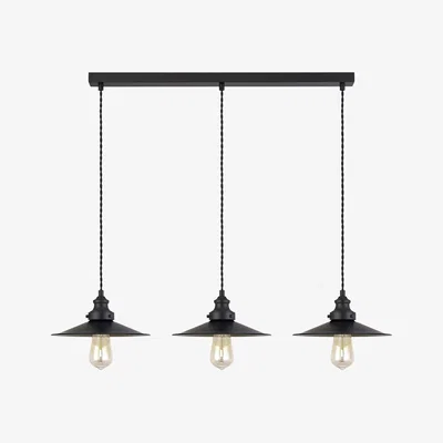 John Lewis John Lewis Tobias 3 Light Over Diner Bar Ceiling Light