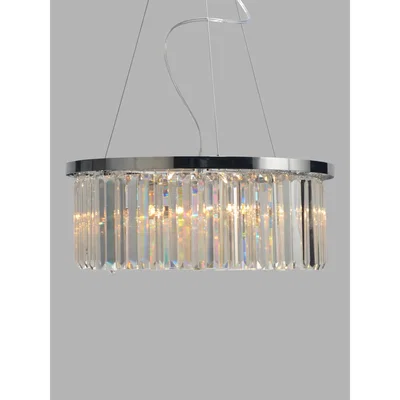 John Lewis John Lewis & Partners Crystal Gleam Ceiling Light, Clear