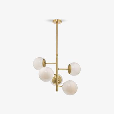 John Lewis Där Bombazine Ceiling Light, Brass