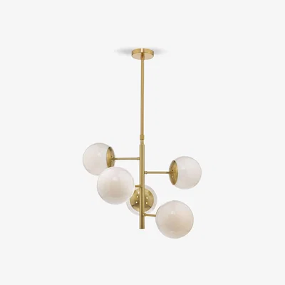 John Lewis Där Bombazine Ceiling Light, Brass