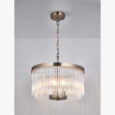 John Lewis John Lewis Lexton Chandelier Ceiling Light, Matte Antique Brass