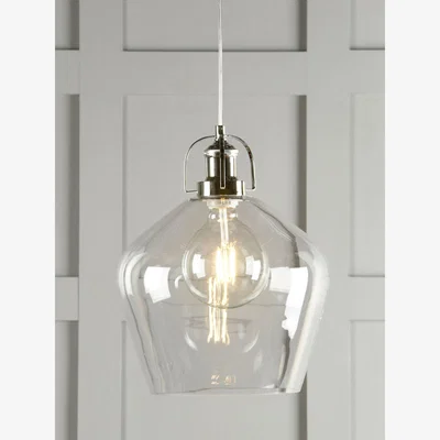John Lewis Laura Ashley Rye Glass Pendant Ceiling Light