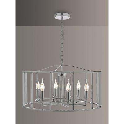 John Lewis Där Myka Ceiling Light, Polished Chrome