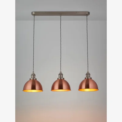 John Lewis John Lewis Baldwin 3 Pendant Diner Ceiling Light