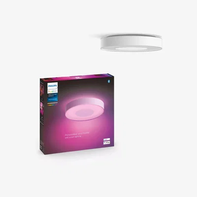 John Lewis Philips Hue Infuse LED Smart Semi Flush Ceiling Light