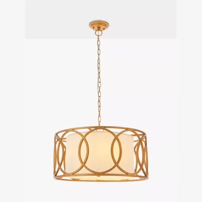 John Lewis Bay Lighting Rhodes 4 Arm Pendant Ceiling Light, Gold