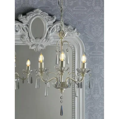 John Lewis Laura Ashley Margo Chandelier Ceiling Light, Cream