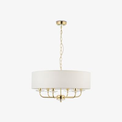 John Lewis Bay Lighting Hailey Ceiling Light, Natural/Brass