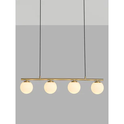 John Lewis John Lewis & Partners Orb Bar Ceiling Light, Gold