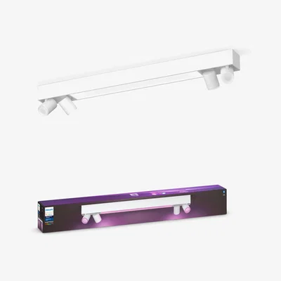John Lewis Philips Hue Centris 4 Light Smart LED Ceiling Light with Bluetooth, White