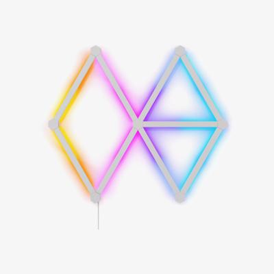 John Lewis Nanoleaf Lines Wall/Ceiling Light Starter Kit, 9 LED Bars, Multicolour