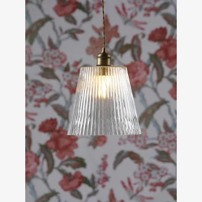 John Lewis Laura Ashley Callaghan Large Pendant Ceiling Light, Antique Brass
