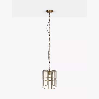John Lewis Nkuku Kirindi Glass Pendant Light, Metallic Brass
