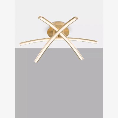 John Lewis John Lewis Trinity LED Semi Flush Ceiling Light, Rose Gold