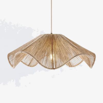 John Lewis John Lewis Wavy Jute Pendant Ceiling Light, Natural