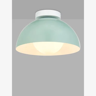John Lewis John Lewis Bell Semi-Flush Ceiling Light, Mist Green