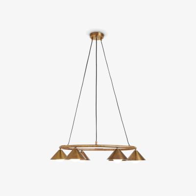 John Lewis MADE Rhett Circular Ceiling Light, Brass